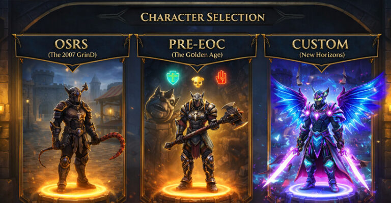 OSRS vs. Pre-EOC vs. Custom: Which RSPS Playstyle is Right for You?