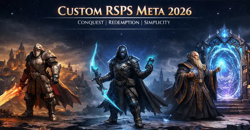 Custom RSPS in 2026: Why Conquest, Redemption, and Simplicity lead the rankings