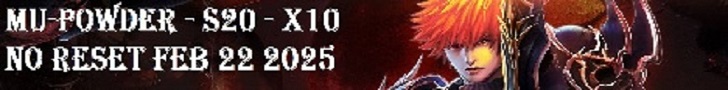 MuPowder S20 NoReset NoDonate START: Feb 22 2025 banner