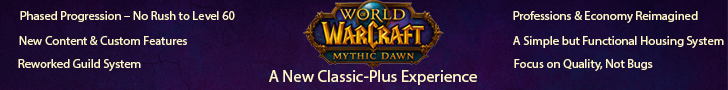 Mythic Dawn Wow | New Classic-Plus Experience banner