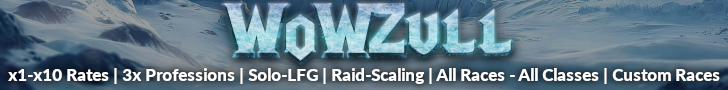 WoWZuLL - 3.3.5 WotLK Server banner