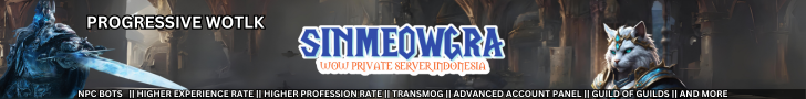 Sinmeowgra - World of Warcraft Private Server Asia-Indonesia banner