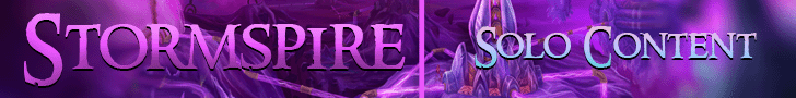 ★ Stormspire ★ Instant 80 ★ Solo Content ★ banner