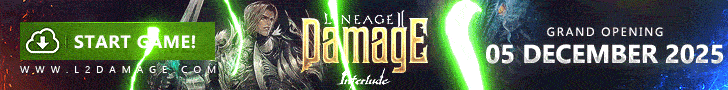 ★ L2DAMAGE TOP 1 PVP SERVER. GRAND OPENING 5 DECEMBER 2025 ★ banner