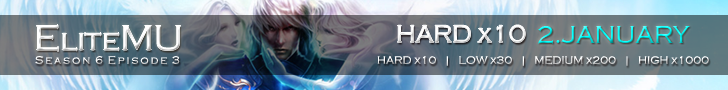 ⭐ EliteMU HARD x10 [NO WEBSHOP] - 2 JANUARY banner